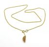 Messingkette Lang, Mond mit Holz