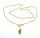 Messingkette Lang, Mond mit Holz