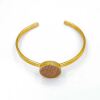 Messingarmband mit Holz