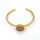 Messingarmband mit Holz
