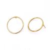Brass Earrings Circle