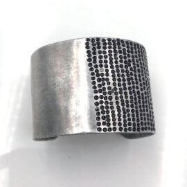 Armreif Aluminium "Half-Dots" recycelt