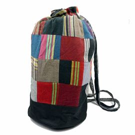 Beach Bag, Patchwork, Rot/Bunt, Kikoi