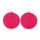 Sisal Ohrring Scheibe Large Red