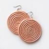 Sisal Ohrring Scheibe Large Blush