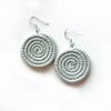 Sisal Ohrring Scheibe Small Silver