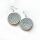 Sisal Ohrring Scheibe Small Silver