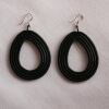 Sisal Ohrring Loop Black