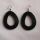 Sisal Ohrring Loop Black