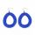 Sisal Ohrring Loop Blue