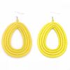 Sisal Ohrring Loop Yellow