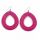 Sisal Ohrring Loop Raspberry