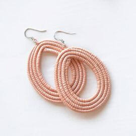 Sisal Ohrring Loop Blush