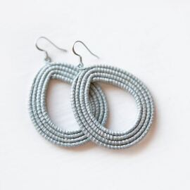 Sisal Ohrring Loop Silver