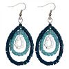 Sankofa Ohrringe Teal Mix