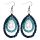 Sankofa Ohrringe Teal Mix