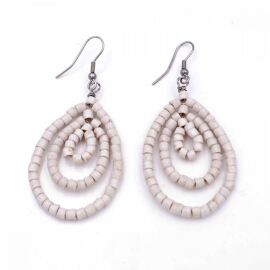 Sankofa Ohrringe White