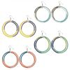 Color Block Hoop Ohrringe. 4er Set