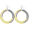 Color Block Hoop Ohrringe. 4er Set