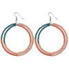 Color Block Hoop Ohrringe. 4er Set