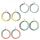 Color Block Hoop Ohrringe. 4er Set