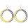 Color Block Hoop Ohrringe. 4er Set