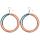 Color Block Hoop Ohrringe. 4er Set