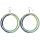 Color Block Hoop Ohrringe. 4er Set