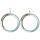 Color Block Hoop Ohrringe. 4er Set
