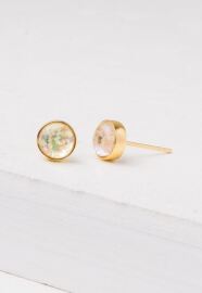 Mina Gold & Opal Stud Earrings