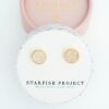 Brittany White Agate Stud Earrings
