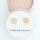 Brittany White Agate Stud Earrings