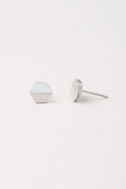 Dorothy Hexagon Shell Ohrstecker