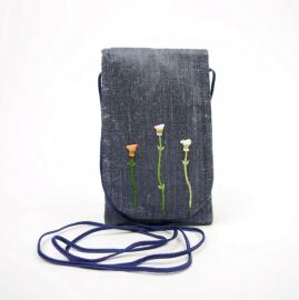Smartphonehülle, Rauchblau L