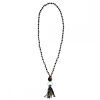 Kantha Necklace Noir Tassel