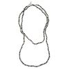 Kantha Noir Long Necklace