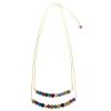 Kantha Double Strand Simple Necklace