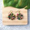 Kantha Earring, Sunflower