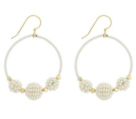 Ohrringe Uptown Girl, Cream