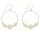 Ohrringe Uptown Girl, Cream