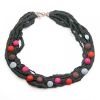 Seidenkette Polka, Rot