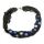 Seidenkette Polka, Blau