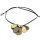 Tagua Kette, Coco, Grau/Braun