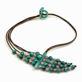 Tagua Kette, Epiro, Petrol/Grau