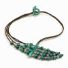 Tagua Kette, Epiro, Petrol/Grau