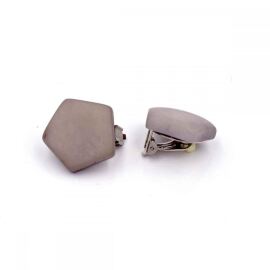 Tagua Ohrclip Grau