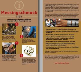 Tischaufsteller Messingschmuck