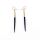Messingohrring Fine Spike Horn, black