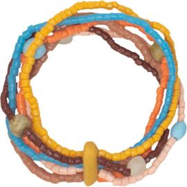 Glass Pearls Armband, Rainbow Desert, mehrsträngig