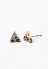 Eternal Studs in Dalmatian Jasper